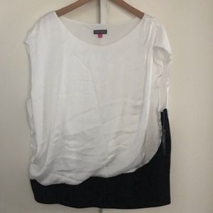 NWT Vince Camuto Black and white minimalist Plus Size Blouse
